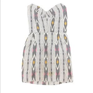 Myne | Strapless Ikat Party Dress
